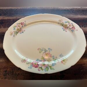 Rare vintage unidentified pattern floral platter